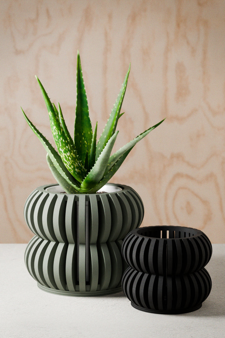Biodegradable Plant-Based Bubble Sculpted Planter Decor