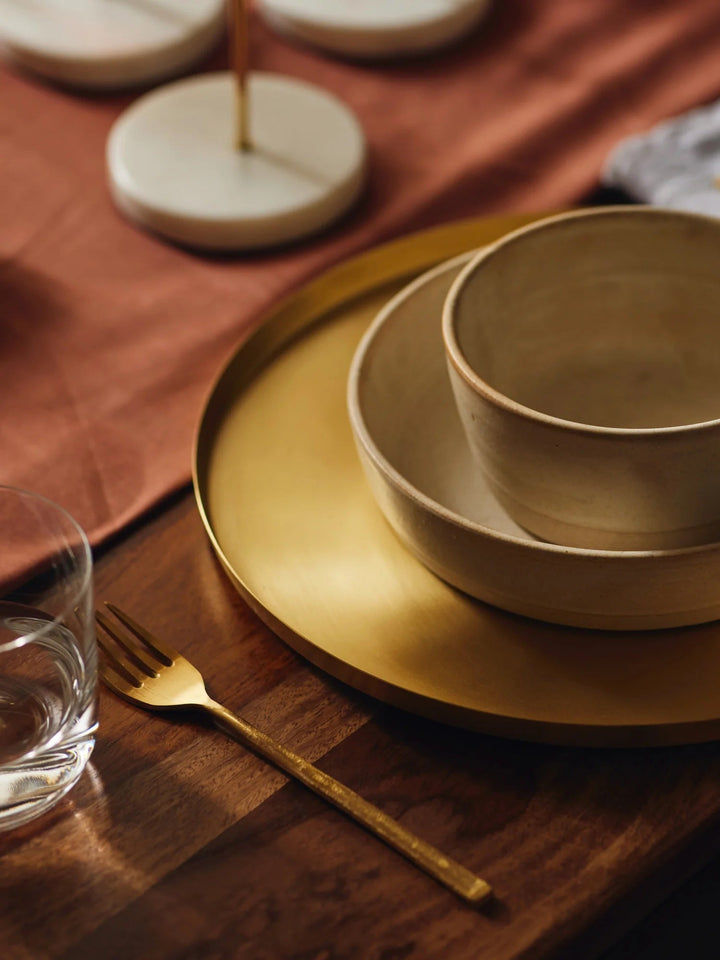 Handcrafted Pure Brass Heirloom Serving Platter