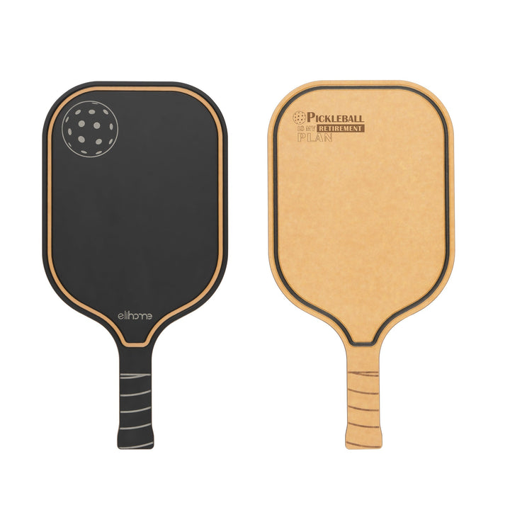 Pickleball Paddle Wood Fiber Cutting Board, Reversible