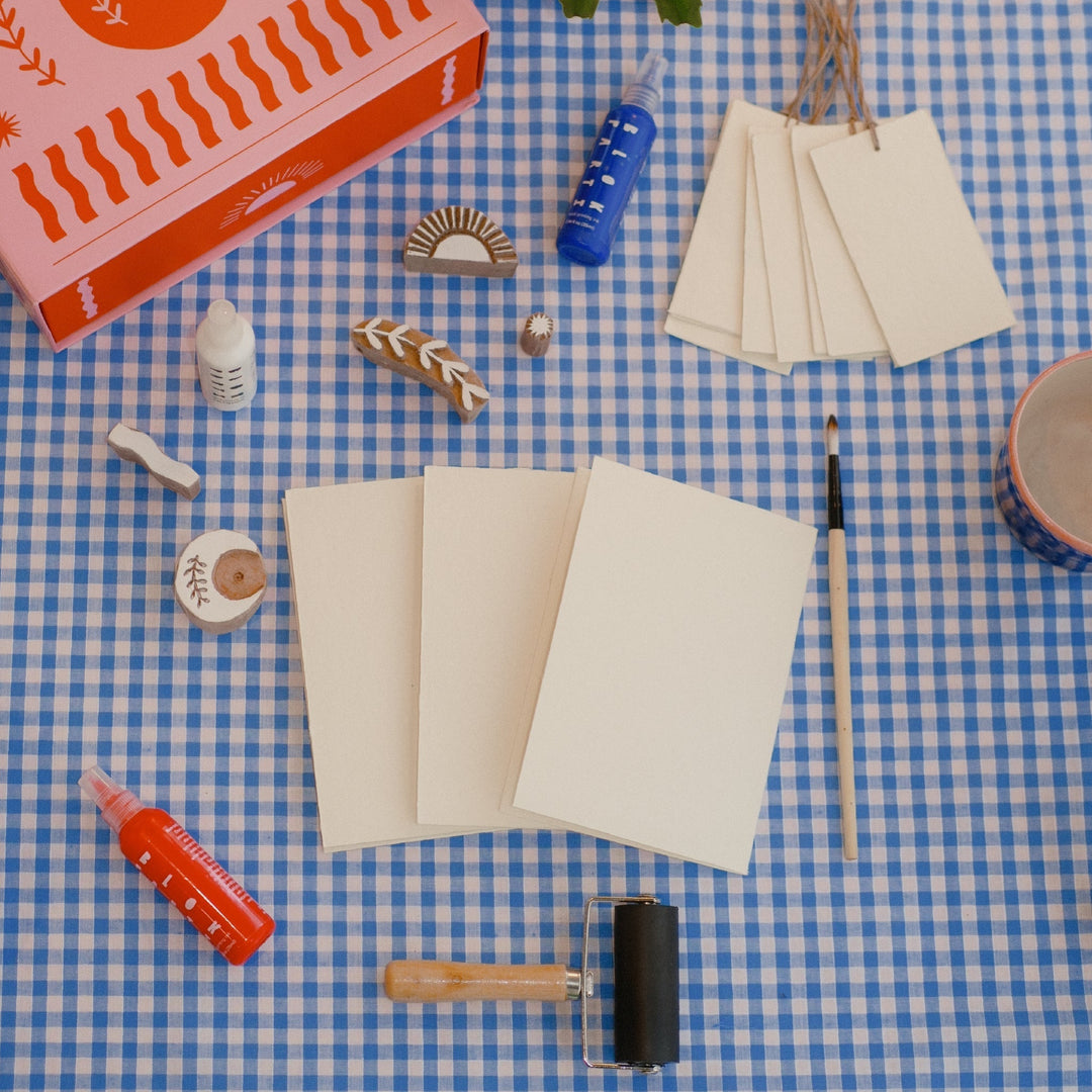 Handcrafted Block Printing &amp; Stationery Kit, 23 Ct.