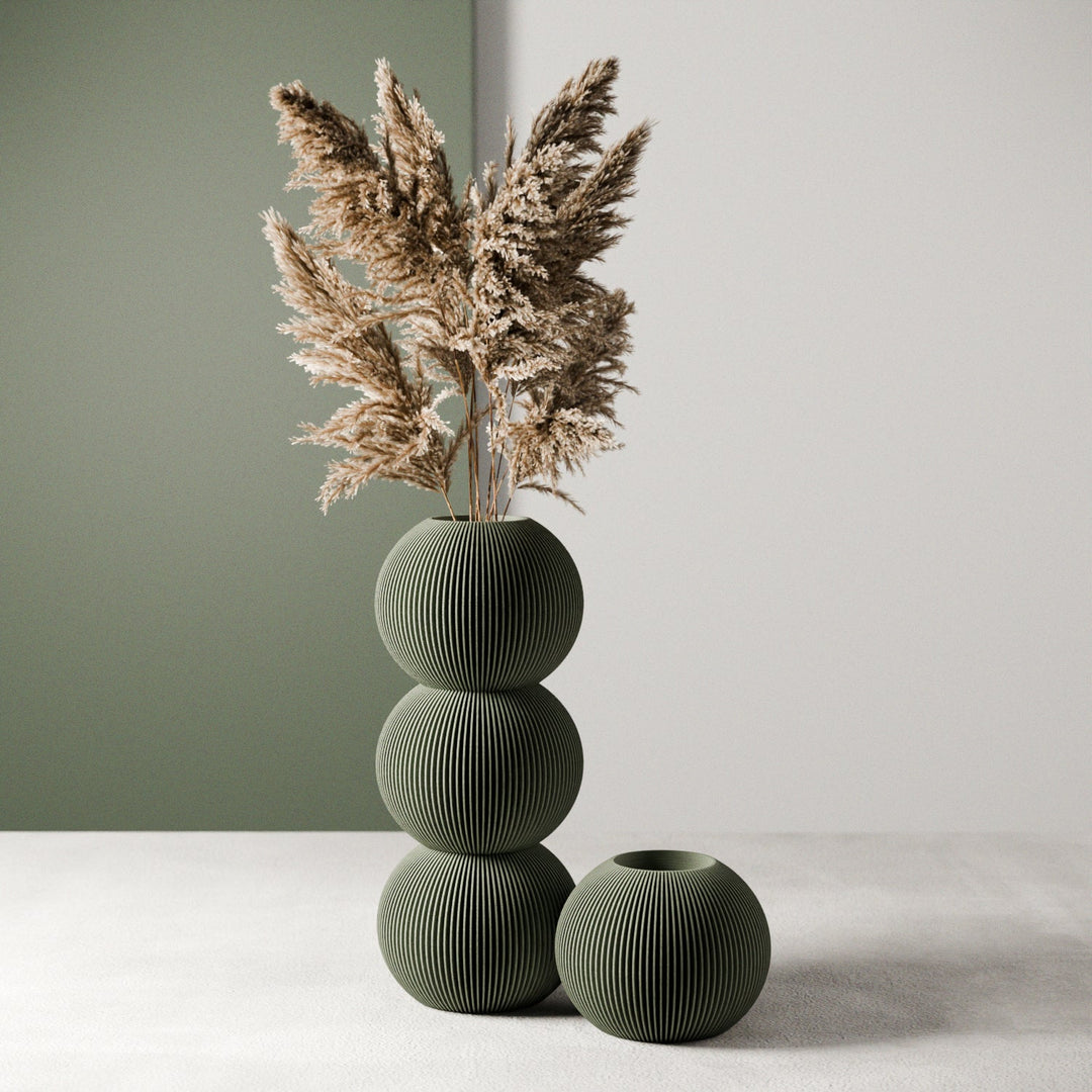Biodegradable BioPlastic Bubble Vase Decor, 3 Ct.
