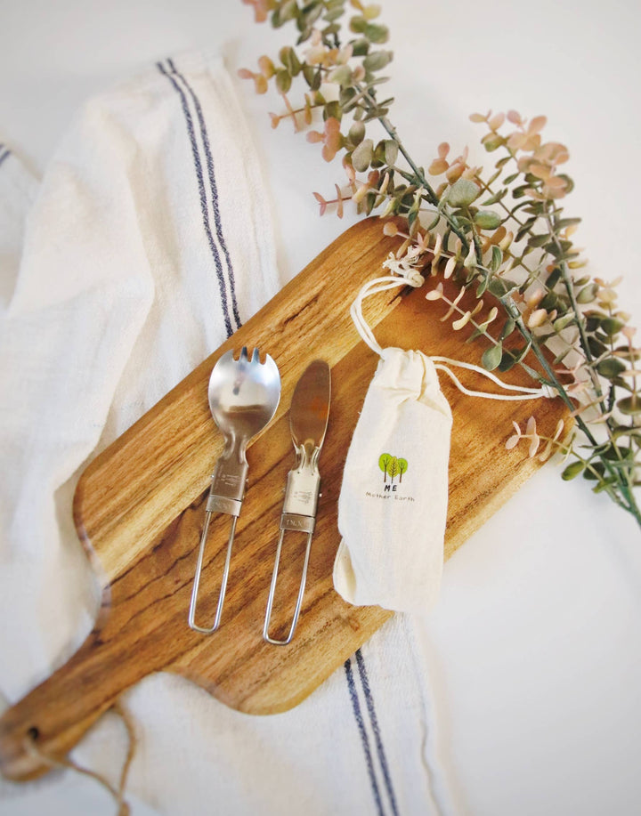 Zero-Waste Stainless Steel Flatware Set, 2 Ct.