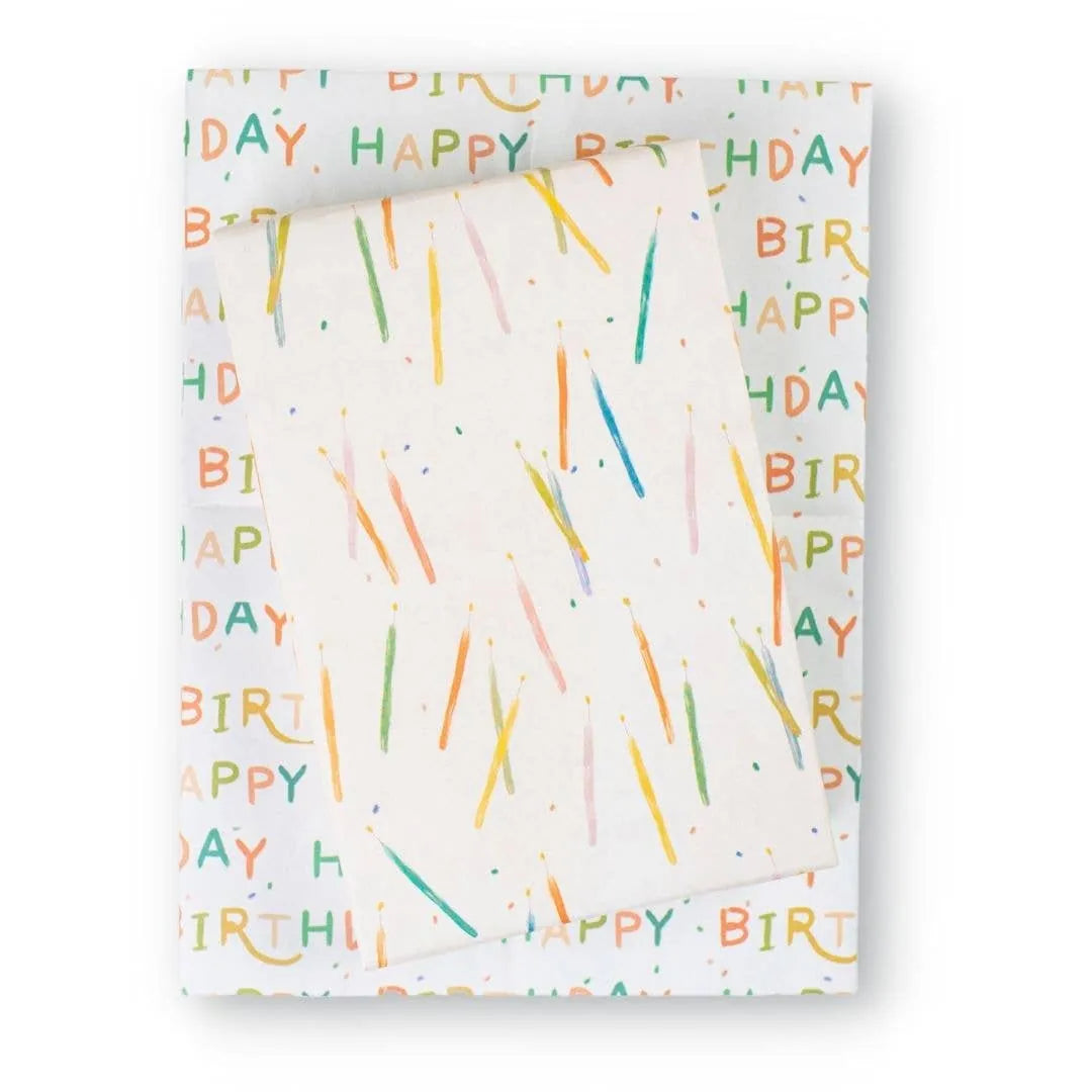 Birthday Candles Wrapping Paper Set