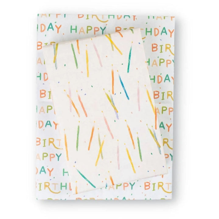 Birthday Candles Wrapping Paper Set