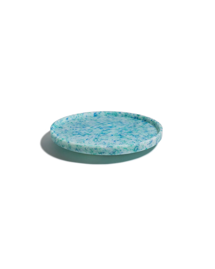 Upcycled Fishing Net Acacia Lazy Susan Tray, 12"