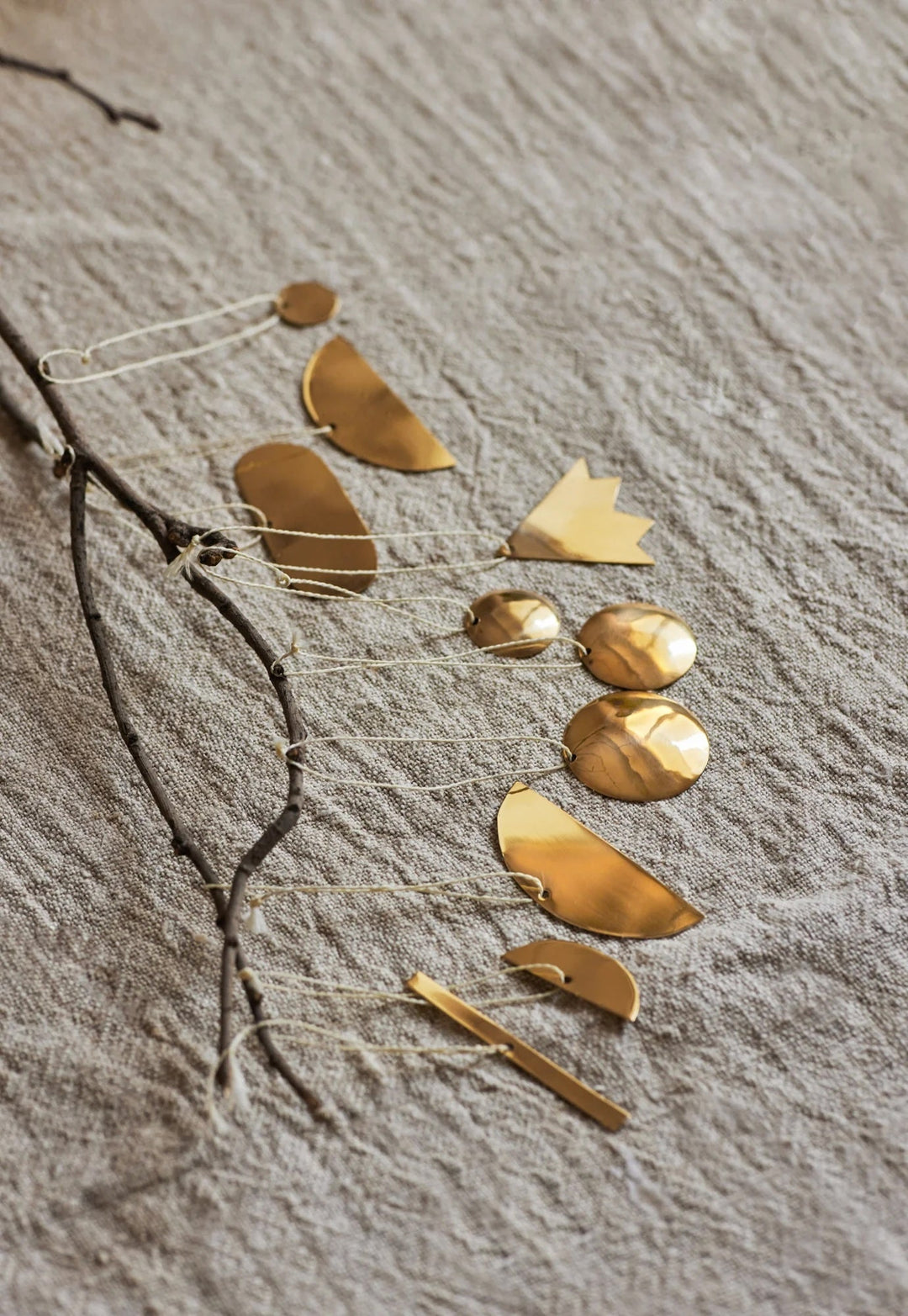 Handcrafted Solid Brass Abstract Decor, 9 Ct.