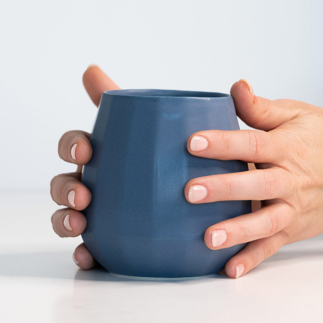 Handcrafted Lead-Free Porcelain Stemless Wine Cup