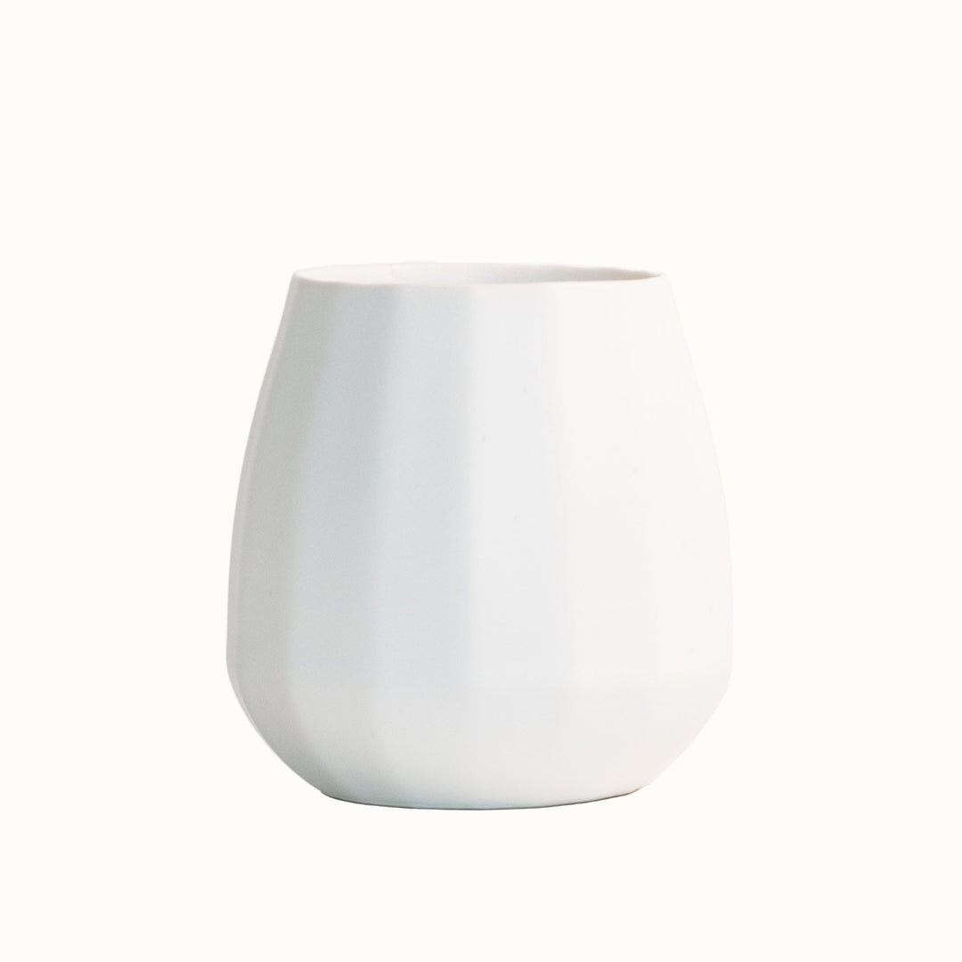 Handcrafted Lead-Free Porcelain Stemless Wine Cup