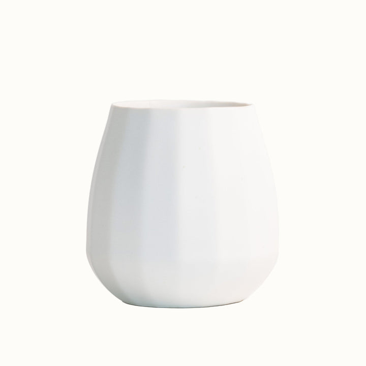 Handcrafted Lead-Free Porcelain Stemless Wine Cup