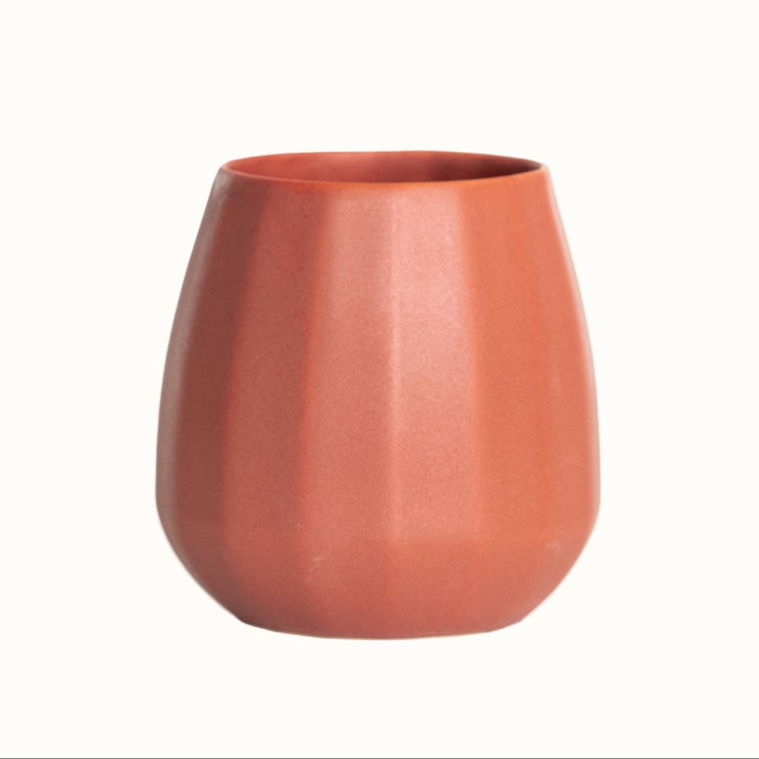 Handcrafted Lead-Free Porcelain Stemless Wine Cup