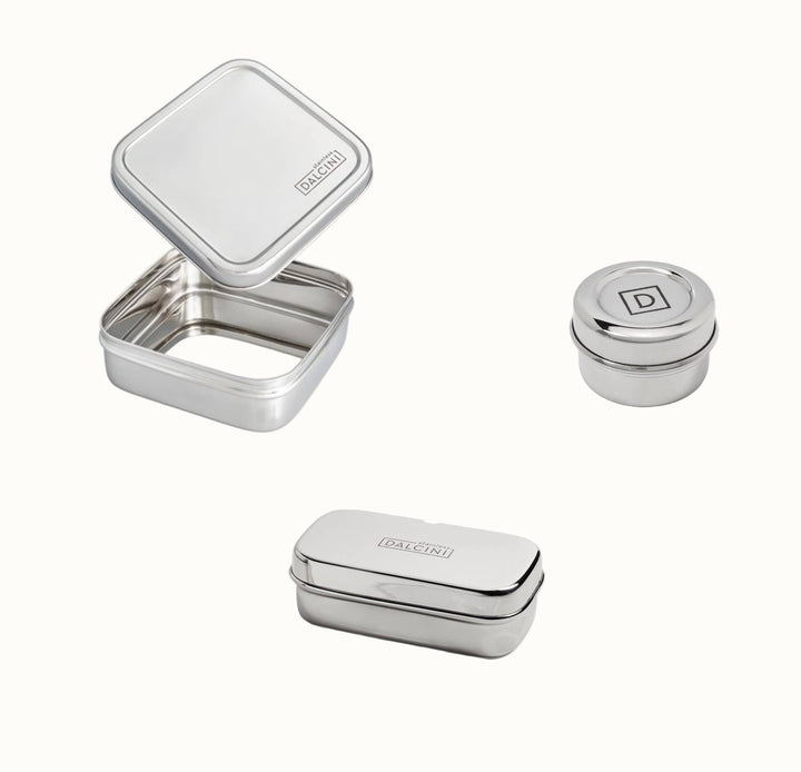BPA-Free Stainless Steel Food Storage Set, 3 Ct.