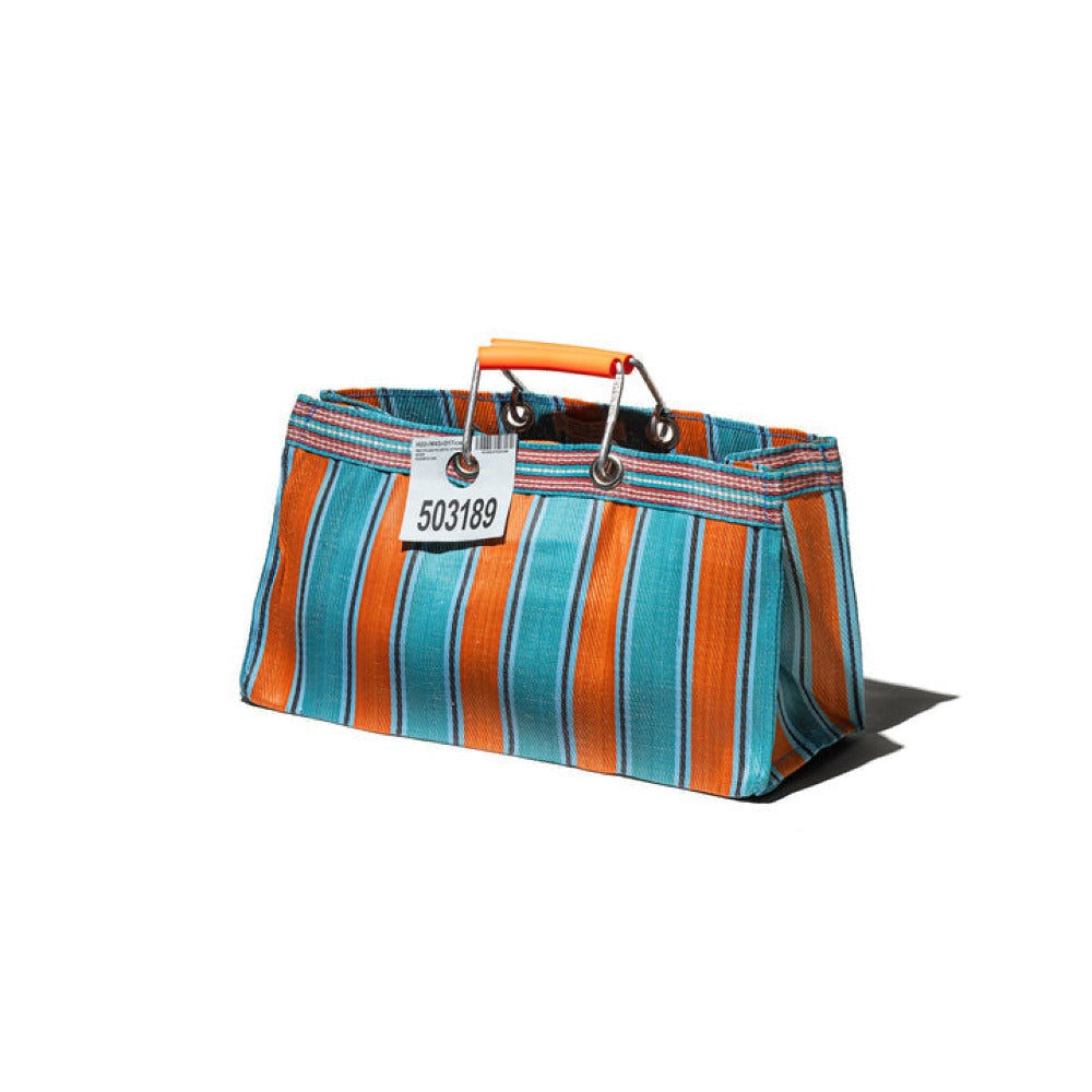 Recycled Plastic Hand-Woven Wide Tote Bag