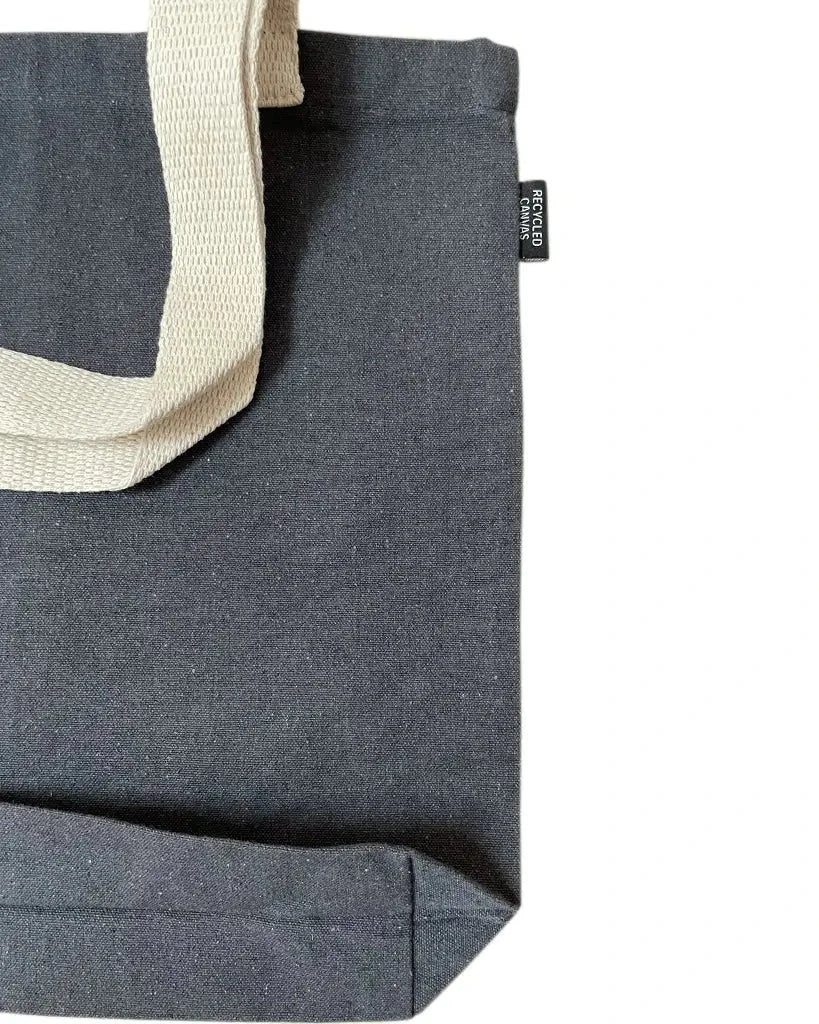 Charcoal Canvas Tote Bag Default Title SHOPPING TOTES RECYCLED CANVAS Solar &amp; Sprout