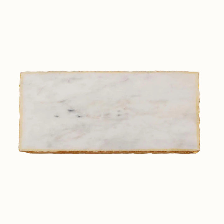 Handcrafted Marble &amp; Gold Foil Serving Board
