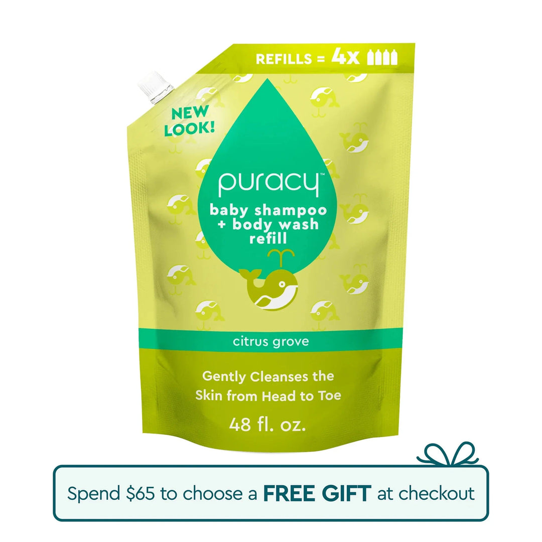 Citrus Baby Shampoo Body Wash Citrus Grove / Standard (Pack of 2) BABY CARE PURACY Solar &amp; Sprout