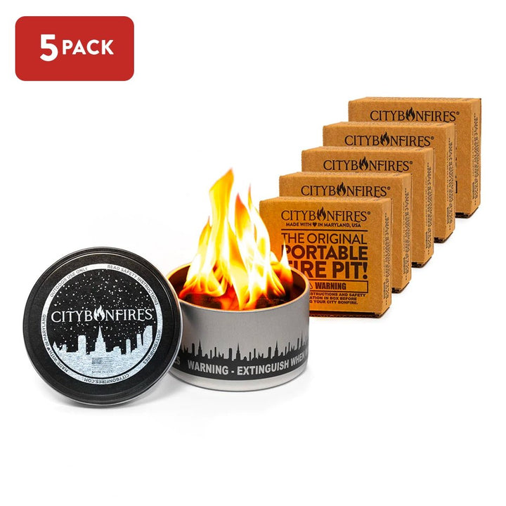 Non-Toxic Soy Wax Portable Bonfire Tin, 4" x 2"