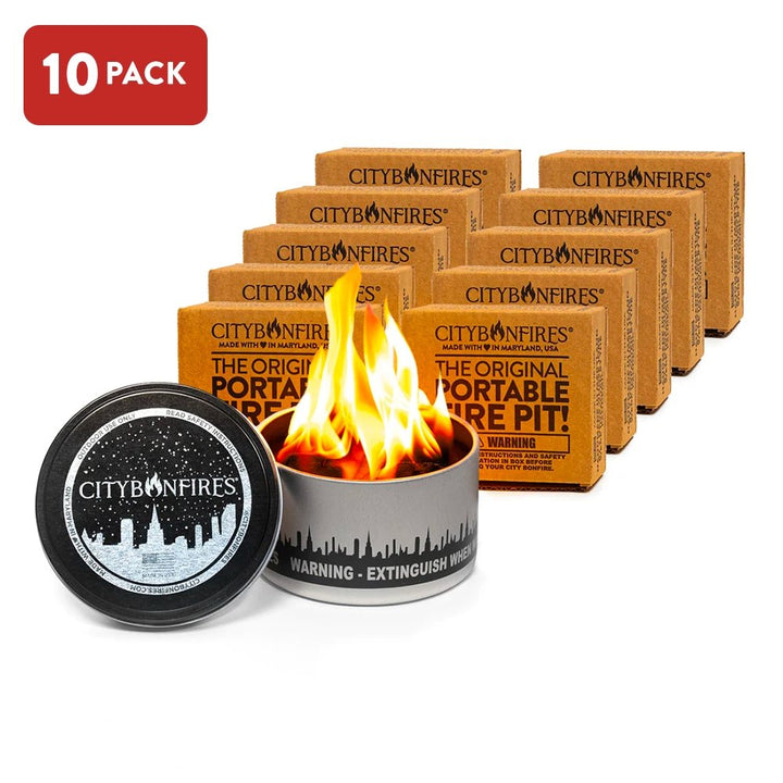 Non-Toxic Soy Wax Portable Bonfire Tin, 4" x 2"