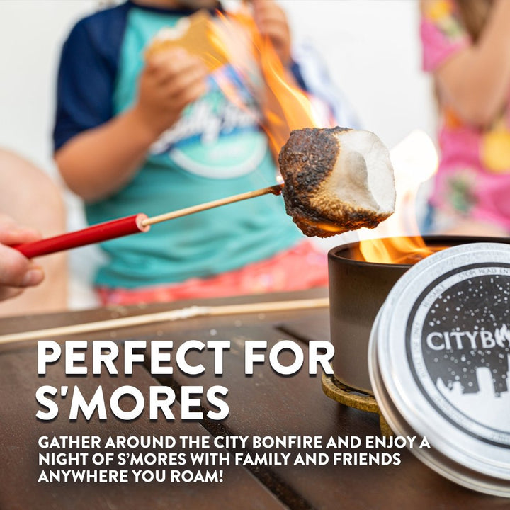 Non-Toxic Soy Wax Portable Bonfire Tin, 4" x 2"