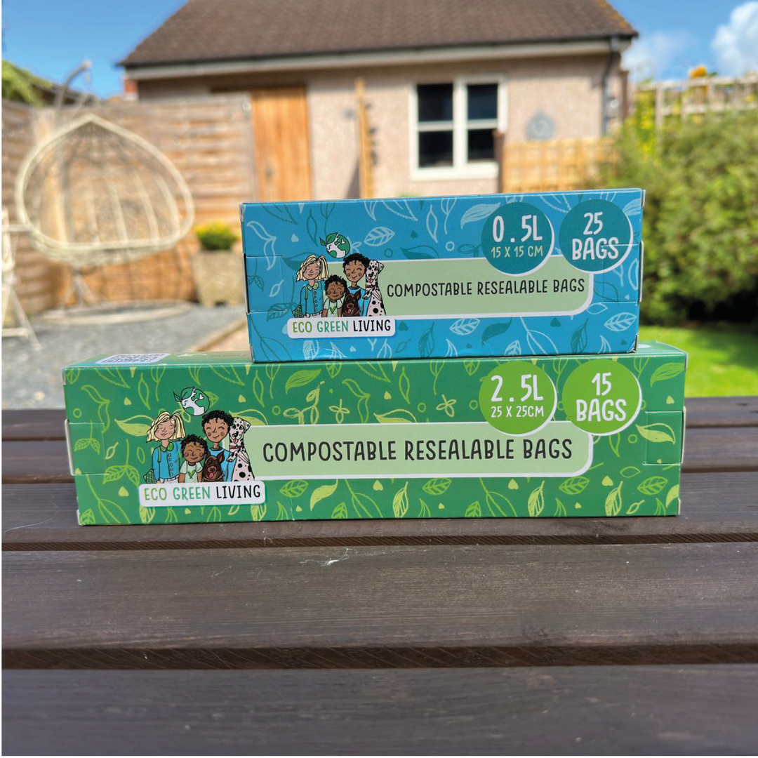Compostable Resealable Food Storage Bags, 25 Ct.