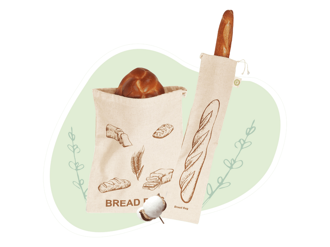 Organic Flax Linen Bread Bags, 4 Ct.