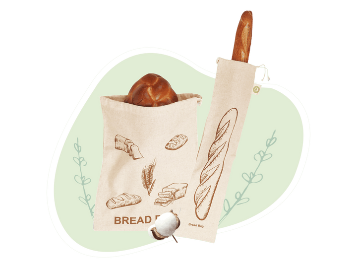 Organic Flax Linen Bread Bags, 4 Ct.