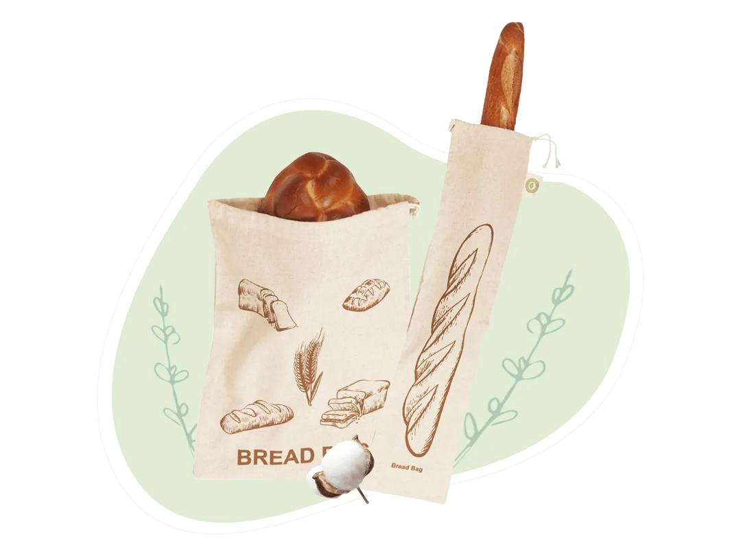 Flax Linen Bread Bag Set