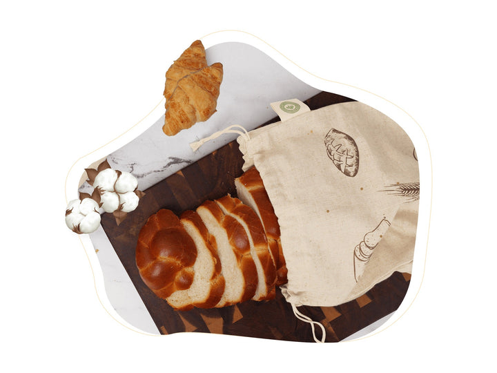 Organic Flax Linen Bread Bags, 4 Ct.