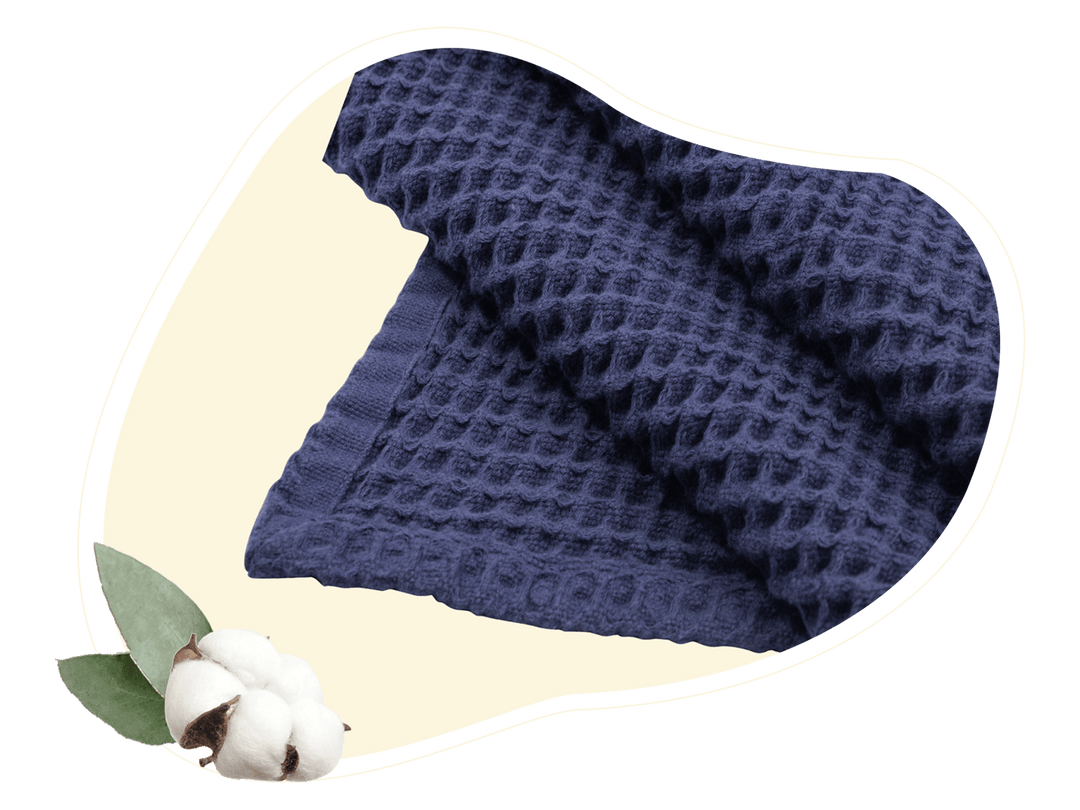 Organic Cotton Waffle Weave Throw Blanket, 60" x 50"