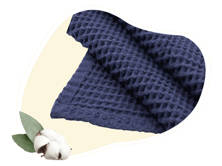 Organic Cotton Waffle Weave Throw Blanket, 60" x 50"