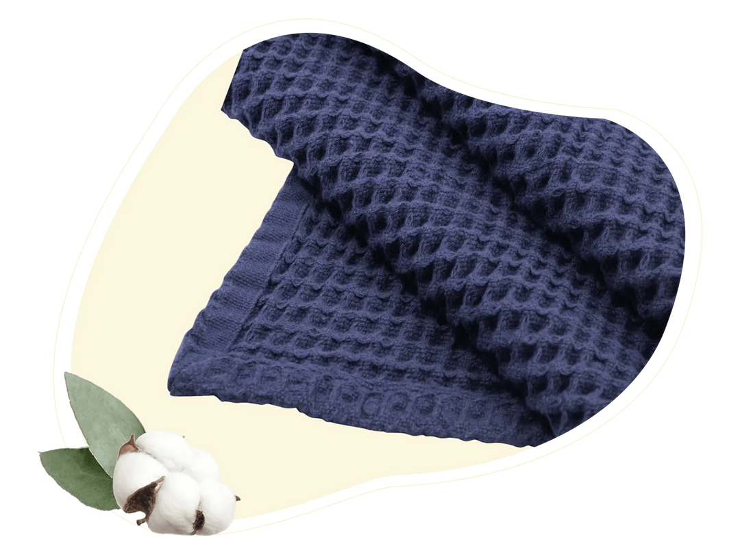 Cotton Waffle Weave Throw Blanket