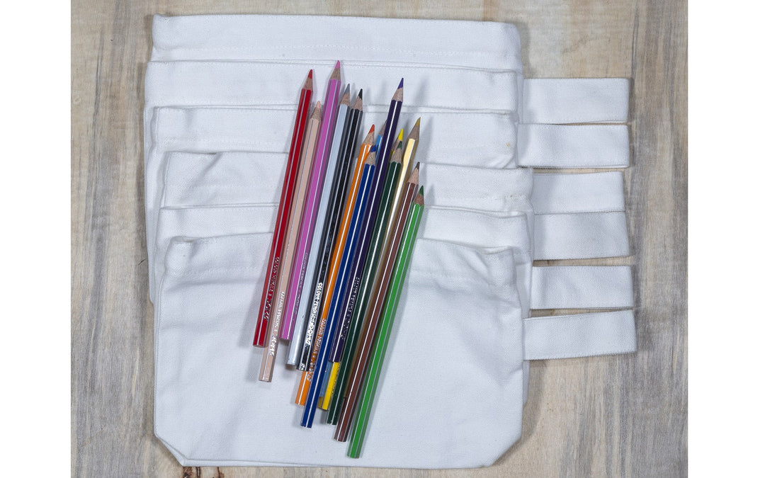Organic Cotton Canvas Zipper Pouches, 9" x 6", 4 Ct.