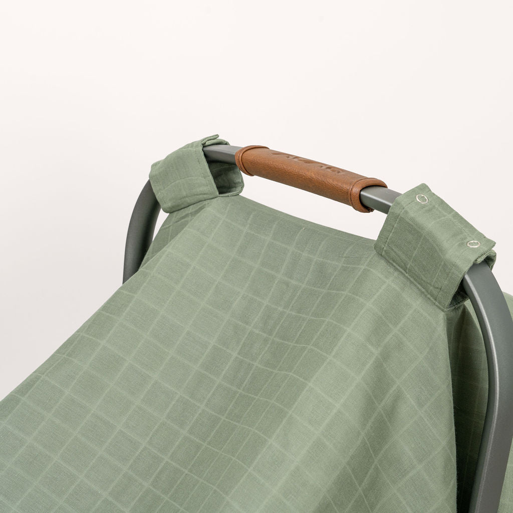 Organic Muslin Baby Car Seat Canopy, 44" x 30"