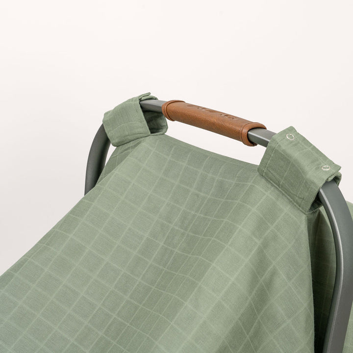 Organic Muslin Baby Car Seat Canopy, 44" x 30"