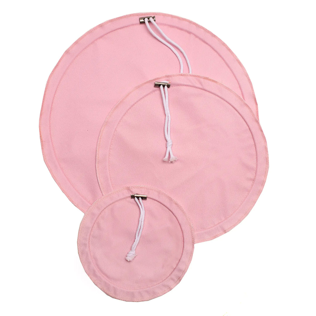 Recycled PEVA Bowl Covers, Soft Pink, 3 Ct.