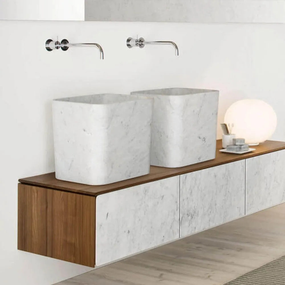 Polished Marble Bucket Vessel Sink