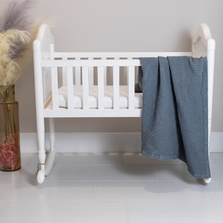 Organic Cotton Waffle Weave Baby Throw Blanket
