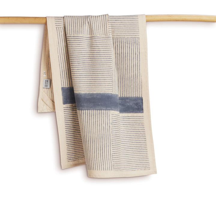 Fair Trade Hand Block Printed Kora Cotton Towels, 2 Ct.