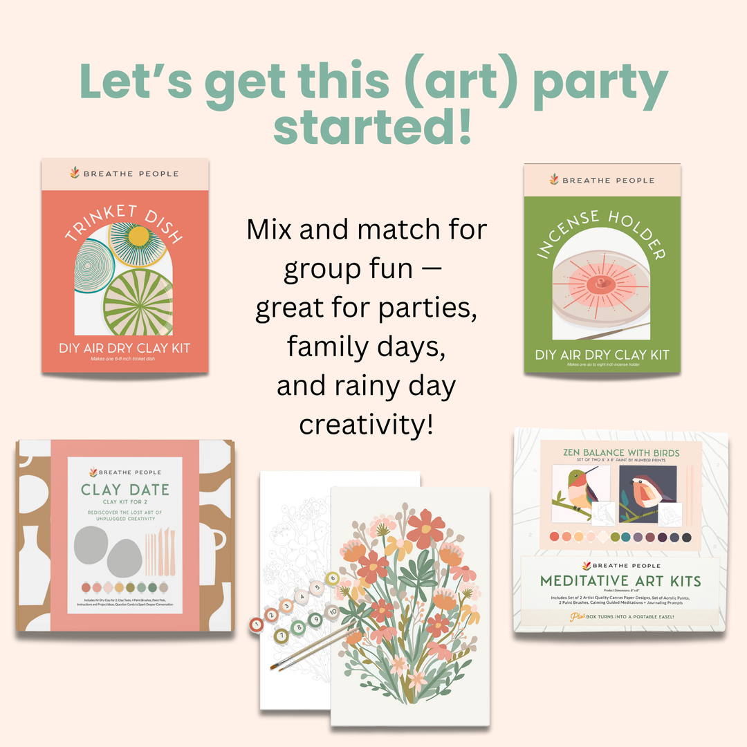Handcrafted Natural Clay Date Night Kit for Two