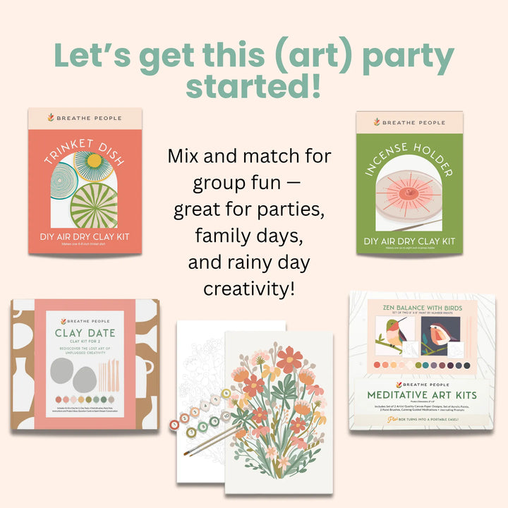 Handcrafted Natural Clay Date Night Kit for Two