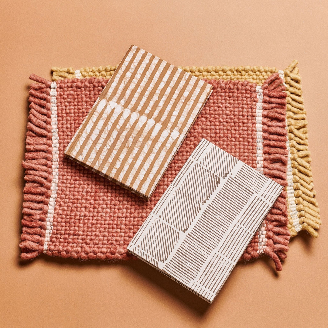 Handcrafted Zero-Waste Cotton Fiber Journal, 6" x 9"