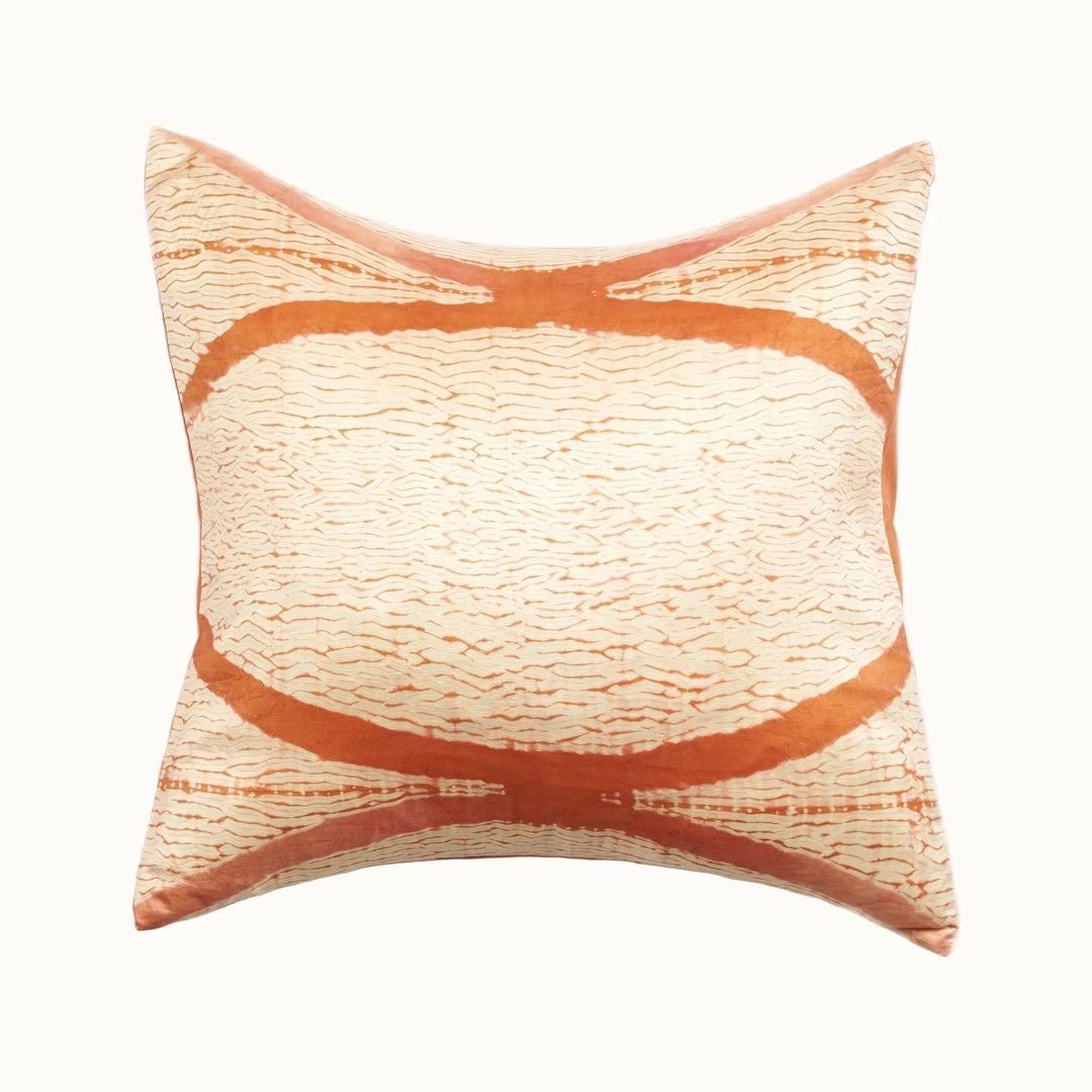 Shibori Arc Silk Pillow Cover