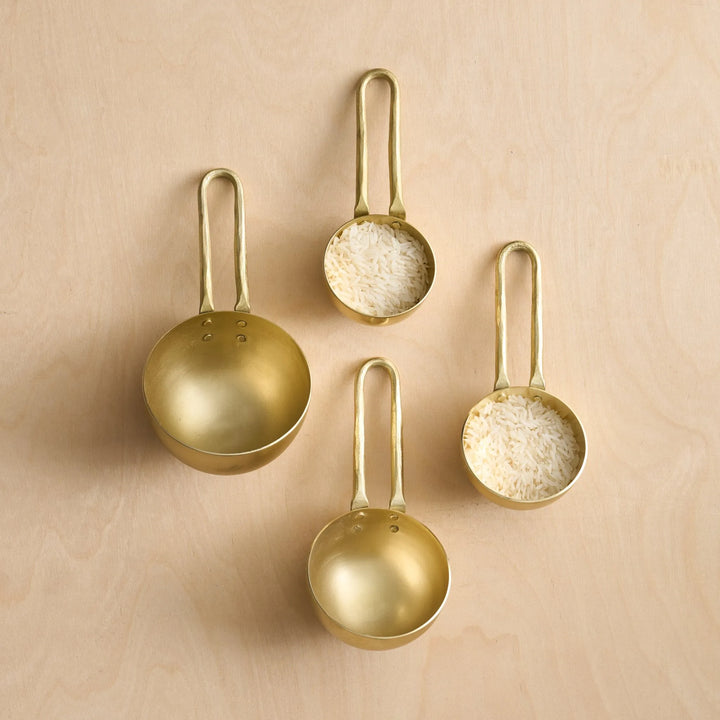 Forged Brass Measuring Scoop Set