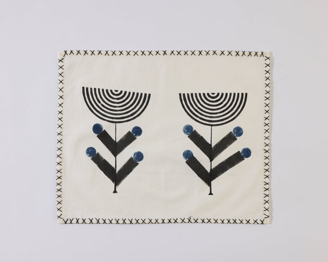 Handcrafted Block-Print Cotton Table Linens, 4 Ct.