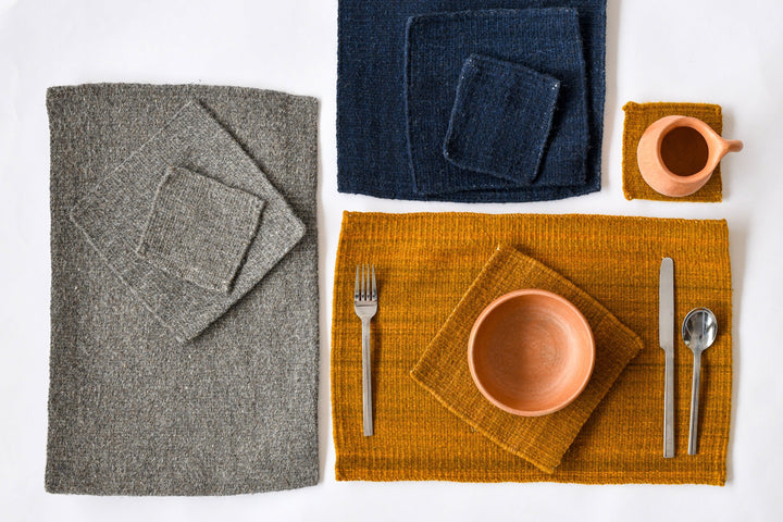 Handwoven Wool Table Linens 18" x 12", 2 Ct.