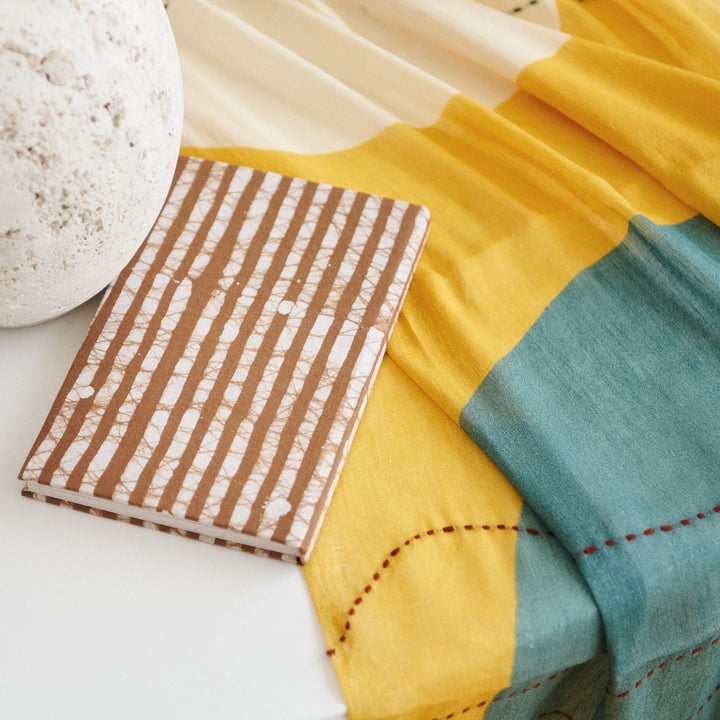 Handcrafted Zero-Waste Cotton Fiber Journal, 6" x 9"