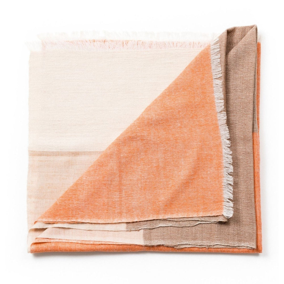 Handcrafted Merino Color Block Throw, 79" x 39"
