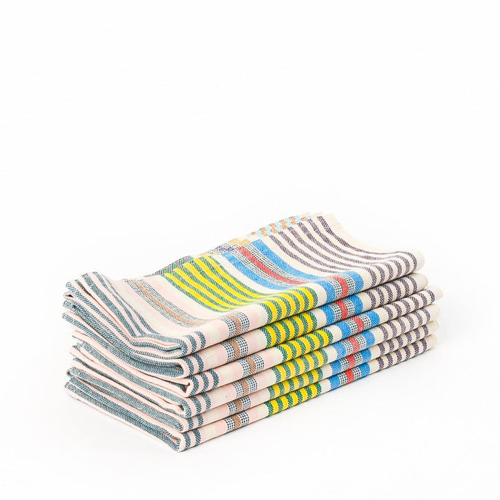 Organic Hand-Loomed Cotton Table Napkins, 4 Ct.