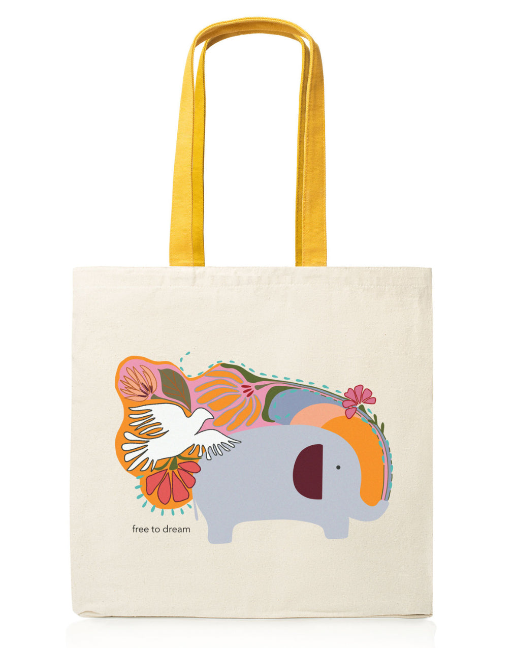 Organic Fair Trade Cotton Tote Bag, 16" x 16"