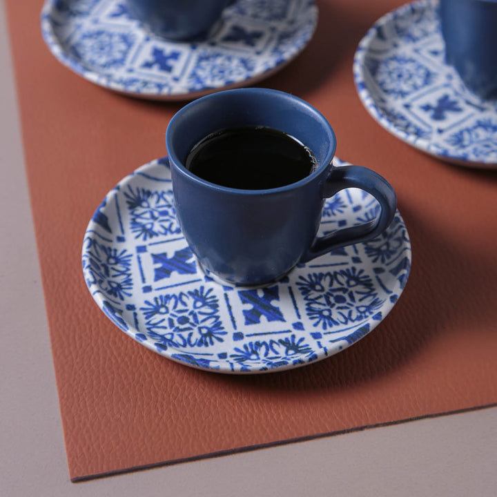 Non-Toxic Ceramic Cup &amp; Saucer Dinnerware Set, 6 Ct.