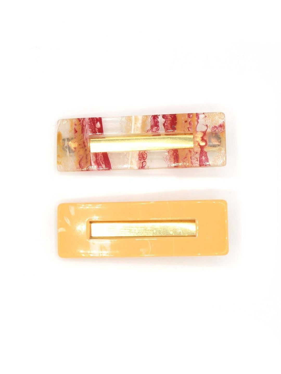 Handcrafted Resin Hair Clips, 1" x 3", 2 Ct.
